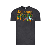 Vintage Black yall gonna learn today Vintage Tee - texasbilliewilder