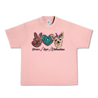 Salmon peace love chihuahua Urban Heavy Tee - RanaPortraitStore