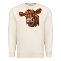Sandshell red angus face Premium Sweatshirt - LillyAllenDesigns