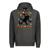 Charcoal Heather it's fine i'm fine everything is fine Premium Hoodie - MaliasSmallBusiness