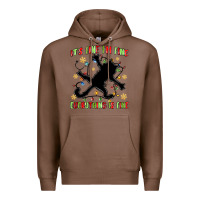 Chestnut it's fine i'm fine everything is fine Premium Hoodie - MaliasSmallBusiness