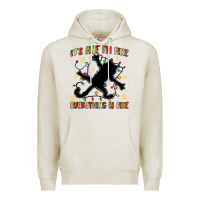 Oatmeal Heather it's fine i'm fine everything is fine Premium Hoodie - MaliasSmallBusiness