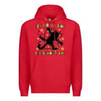 Red it's fine i'm fine everything is fine Premium Hoodie - MaliasSmallBusiness