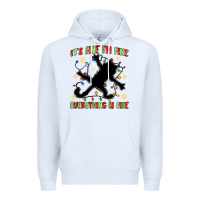 White it's fine i'm fine everything is fine Premium Hoodie - MaliasSmallBusiness