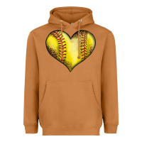 Meerkat softball heart Heavyweight Hoodie - LillyAllenDesigns