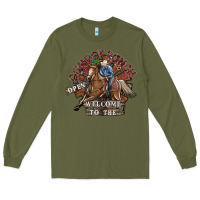 Army Green cowboy ranch Long Sleeve Tee - SublimationCraftShop
