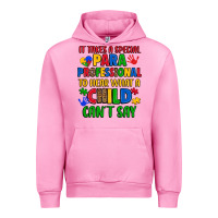 Fuchsia Pink it takes a special paraprofessional to hear what a Urban Hoodie - Artiststas