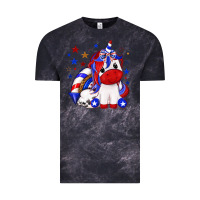 Cloud Black 4th of july american unicorn Vintage Tee - texasbilliewilder