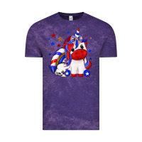 Cloud Purple 4th of july american unicorn Vintage Tee - texasbilliewilder