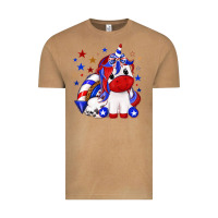 Vintage Camel 4th of july american unicorn Vintage Tee - texasbilliewilder