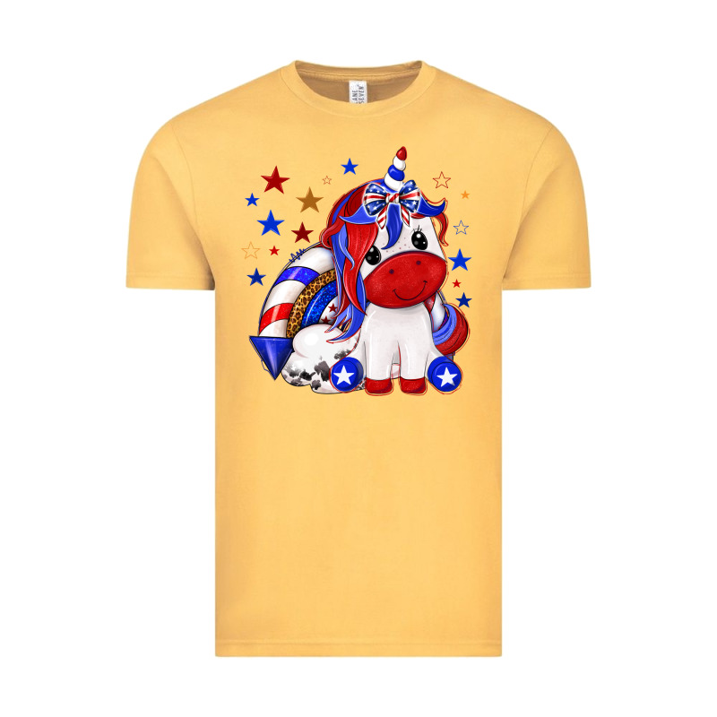 4th Of July American Unicorn Vintage Tee by texasbilliewilder | Teevron