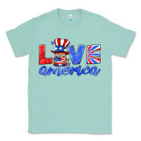 Seafoam love america gnome Classic Tee - HRA Design Shop