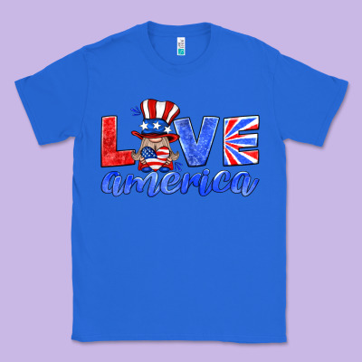 Love America Gnome Classic Tee Designed By Hra Design Shop