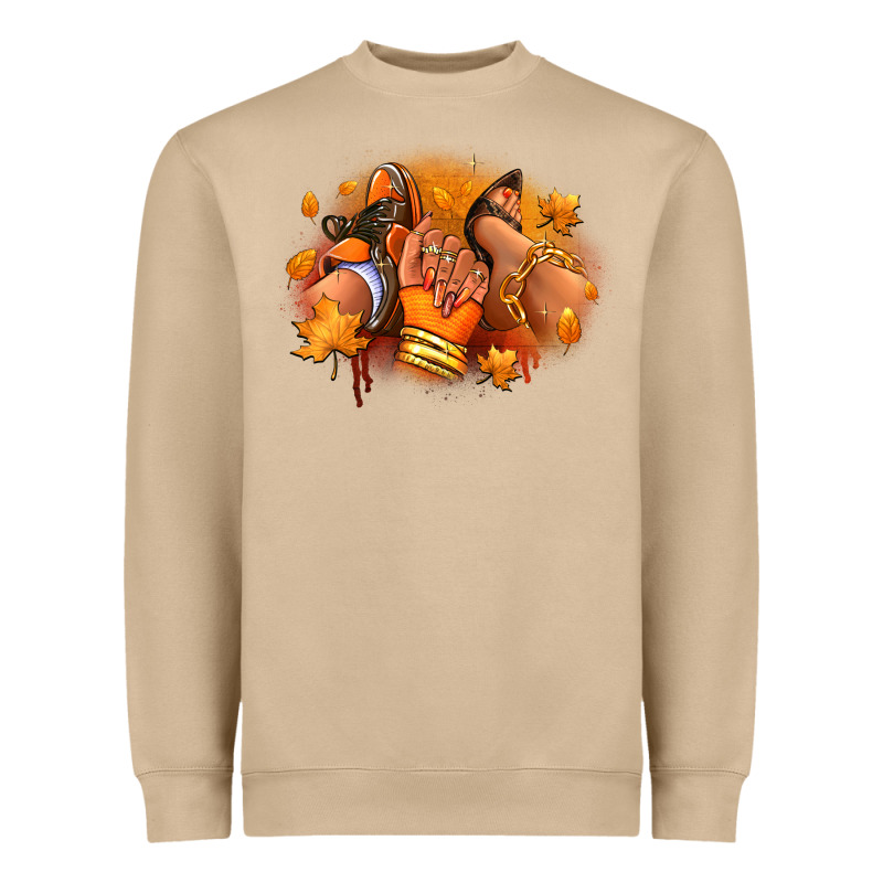 Fall Sneaker And Heel Afro Woman Heavyweight Sweatshirt by RanaPortraitStore | Teevron