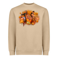 Mushroom Fall sneaker and heel afro woman Heavyweight Sweatshirt - RanaPortraitStore