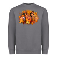 Storm Fall sneaker and heel afro woman Heavyweight Sweatshirt - RanaPortraitStore