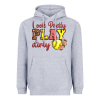 Heather Grey Look Pretty Play Dirty Heavyweight Hoodie - LillyAllenDesigns
