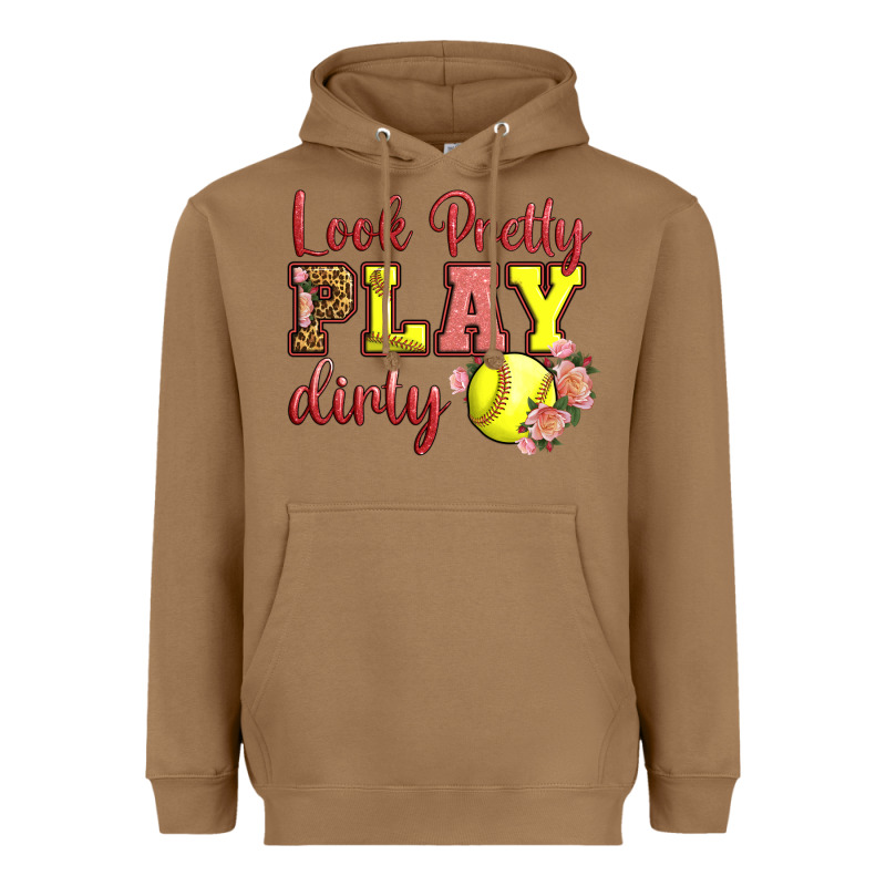 Look Pretty Play Dirty Heavyweight Hoodie by LillyAllenDesigns | Teevron