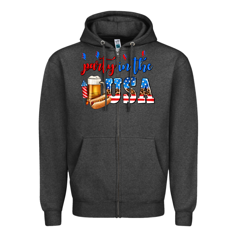 Party In The Usa Zipper Hoodie by AdoDesignShop | Teevron