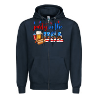 Navy party in the usa Zipper Hoodie - AdoDesignShop