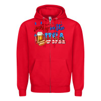 Red party in the usa Zipper Hoodie - AdoDesignShop