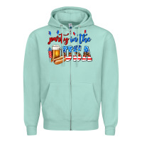 Seafoam party in the usa Zipper Hoodie - AdoDesignShop