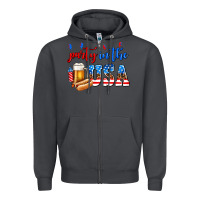 Smoke party in the usa Zipper Hoodie - AdoDesignShop
