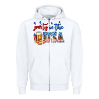 White party in the usa Zipper Hoodie - AdoDesignShop