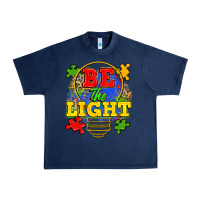 Navy be the light Urban Heavy Tee - Zillion Design Studio