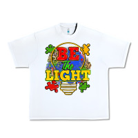 White be the light Urban Heavy Tee - Zillion Design Studio