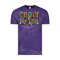 Cloud Purple show mom baby cow Vintage Tee - BarkalooDesign