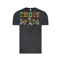 Vintage Black show mom baby cow Vintage Tee - BarkalooDesign