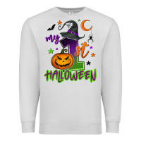 Dove Grey My first Halloween Premium Sweatshirt - NancyCooperArtShop