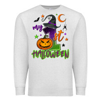 Oatmeal Heather My first Halloween Premium Sweatshirt - NancyCooperArtShop