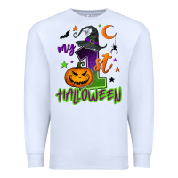 White My first Halloween Premium Sweatshirt - NancyCooperArtShop