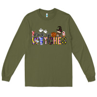 Army Green Drink Up Witches Long Sleeve Tee - CowhideDigitalArt