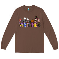 Chestnut Drink Up Witches Long Sleeve Tee - CowhideDigitalArt