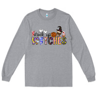 Heather Grey Drink Up Witches Long Sleeve Tee - CowhideDigitalArt