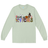 Matcha Drink Up Witches Long Sleeve Tee - CowhideDigitalArt
