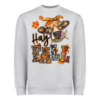 Heather Grey Hay Fall heifer Heavyweight Sweatshirt - RanaPortraitStore