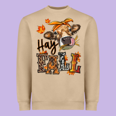 Heavyweight Sweatshirt Hay Fall heifer