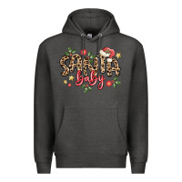 Charcoal Heather santa baby Premium Hoodie - MaliasSmallBusiness