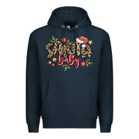Navy santa baby Premium Hoodie - MaliasSmallBusiness