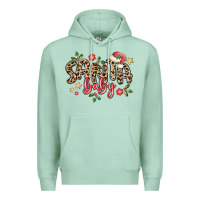 Seafoam santa baby Premium Hoodie - MaliasSmallBusiness