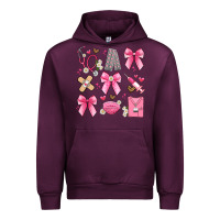 Mauve Wine coquette bow nurse Urban Hoodie - Artiststas