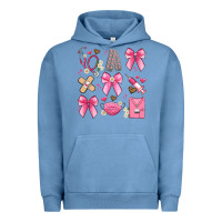 Pigment Pebble Blue coquette bow nurse Urban Hoodie - Artiststas