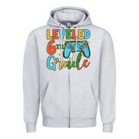 Heather Grey leveled 6th grade Zipper Hoodie - JahusDesignShop