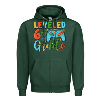 Sports Green leveled 6th grade Zipper Hoodie - JahusDesignShop