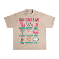 French Oak god says i am Urban Heavy Tee - texasbilliewilder