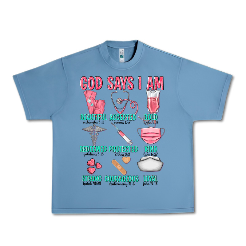 God Says I Am Urban Heavy Tee by texasbilliewilder | Teevron